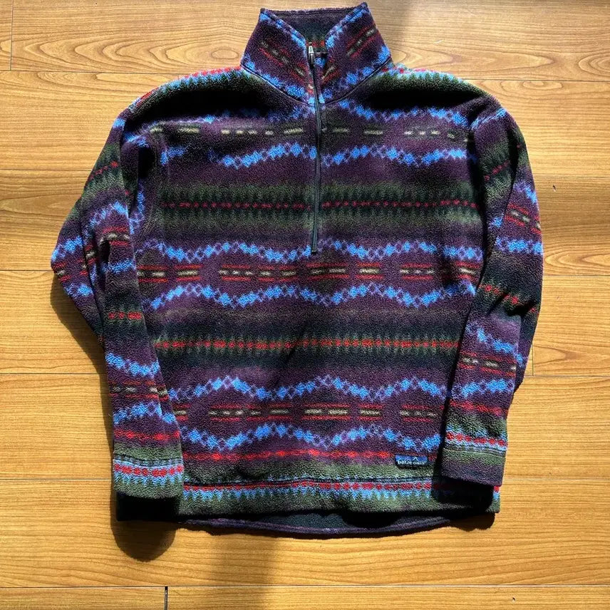 [BUNJANG] Patagonia 90s USA Made Sacajawea Blackberry Synchilla Full-Zip Jacket - Size M / 90s 파타고니아 신칠라 사카주위아 usa