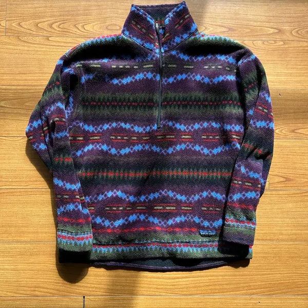 [BUNJANG] Patagonia 90s USA Made Sacajawea Blackberry Synchilla Full-Zip Jacket - Size M / 90s 파타고니아 신칠라 사카주위아 usa