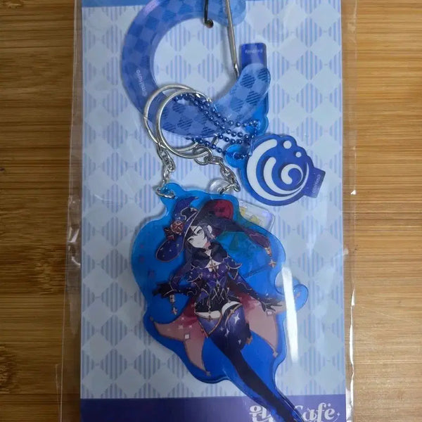 [BUNJANG] Genshin Impact Mona Acrylic Keychain (Mondstadt Theme Cafe Series) / 원신 커스텀 아크릴 모나 키링(원신 테마 카페 시리즈-몬드)