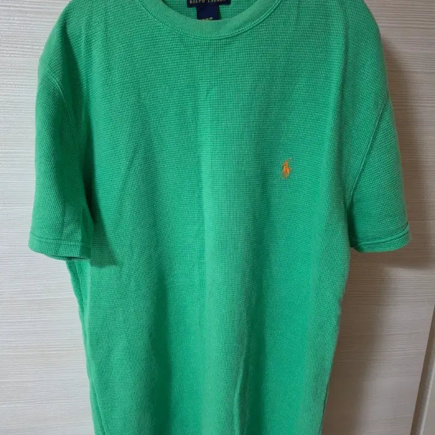 [BUNJANG] Polo Ralph Lauren Waffle Knit Short Sleeve T-Shirt M (95-100) / 폴로 랄프로렌 와플 니트 반팔 M(95~100)