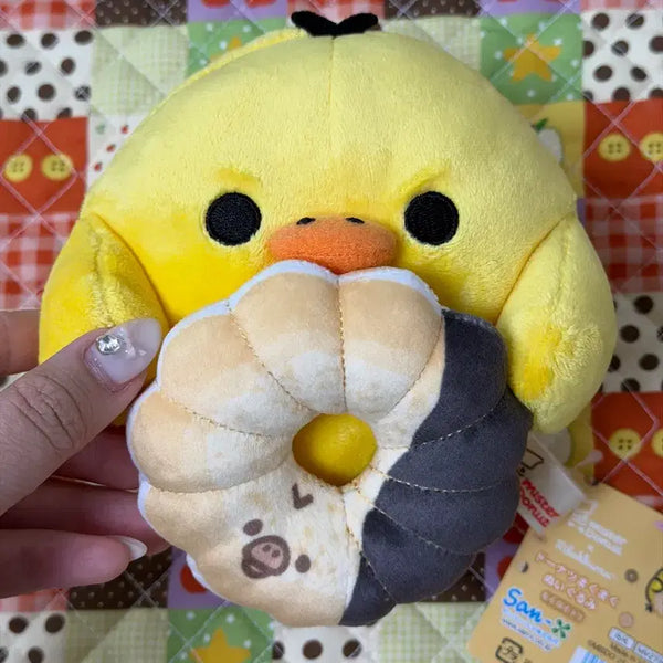 [BUNJANG] San-X Kiiroitori Donut Plush Doll [Authentic Japanese New] / 산엑스 키이로이토리 도넛 인형 [일본정품 새상품]