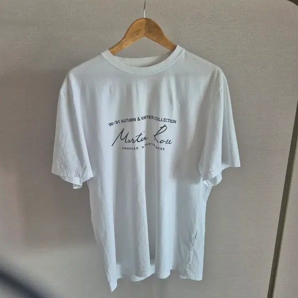 [BUNJANG] Martine Rose 90-91 Autumn & Winter Collection Short Sleeve T-Shirt White / 마틴 로즈 90-91 오텀 앤 윈터 컬렉션 반팔 티셔츠 화이트