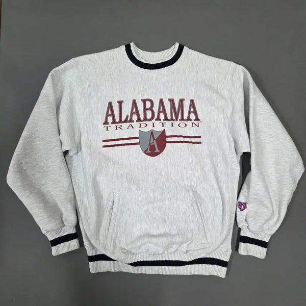 [BUNJANG] MV Sport Pro Weave Sweatshirt Oatmeal Navy Burgundy US L / MV Sport 프로위브 맨투맨 (L)