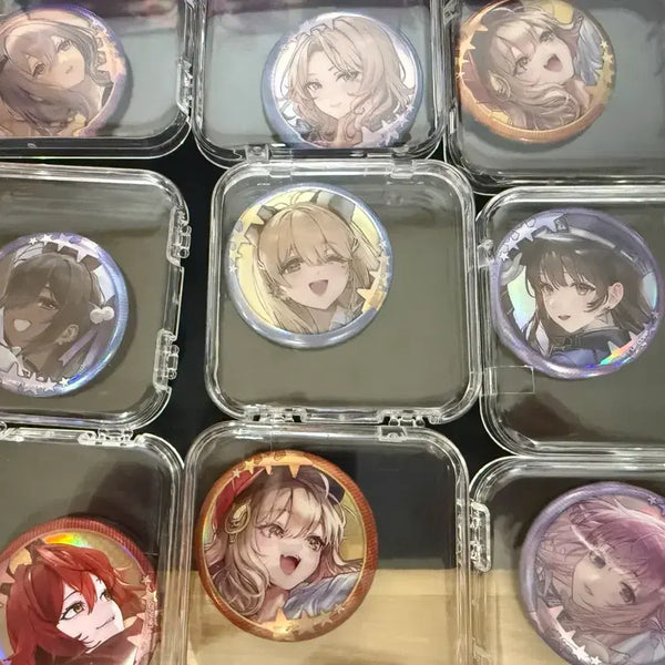 [BUNJANG] Nikke Tokyo Pop-Up Limited 9-Piece Can Badge Set with Case / 니케 도쿄팝업 캔뱃지9종 케이스 포함 일괄
