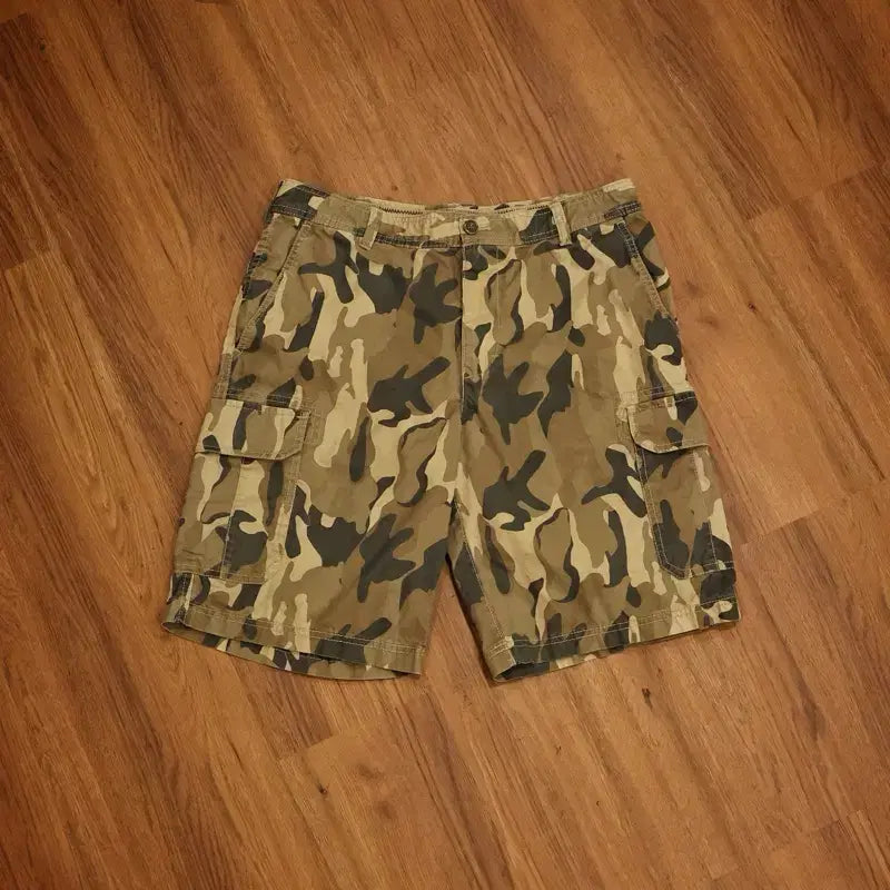 [BUNJANG] IZOD Woodland Camo Cargo Shorts / 카모플라쥬 카고 반바지 판매