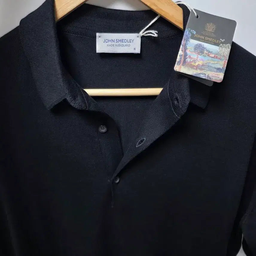 [BUNJANG] John Smedley Adrian Polo Black M / 존 스메들리 아드리안  폴로 블랙 M 새상품