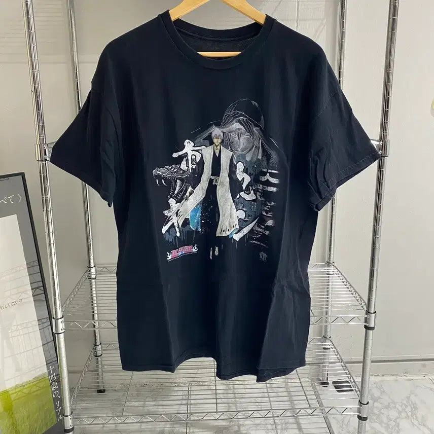 [BUNJANG] Bleach Gin Ichimaru Bootleg Anime T-Shirt / 블리치 이치마루 긴 부틀렉 애니메이션 티셔츠 애니티
