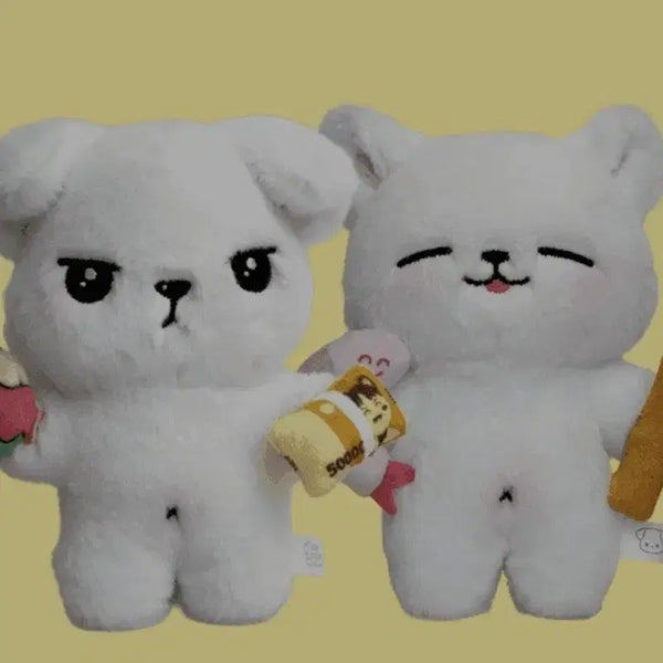 [BUNJANG] K-Pop (G-Dragon) Character Plush Set - Sealed / (미개봉_일괄)강아지는건드리지마라 강건마 견희성 인형2종세트 판매