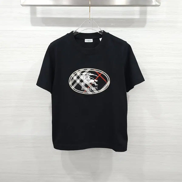 [BUNJANG] Burberry Check Knight Stamp Short Sleeve T-Shirt - Size S / S / 버버리 체크 나이트 스탬프 반팔 티셔츠 8128057