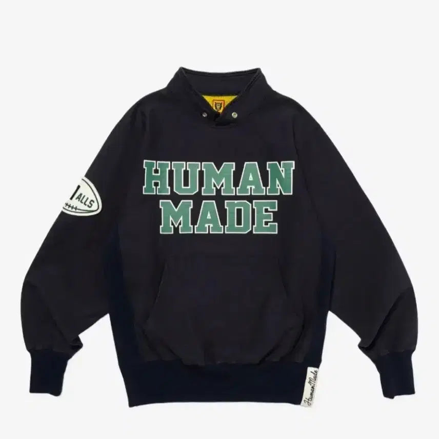 [BUNJANG] Human Made Stand Sweatshirt Navy / 휴먼메이드 스텐드 맨투맨