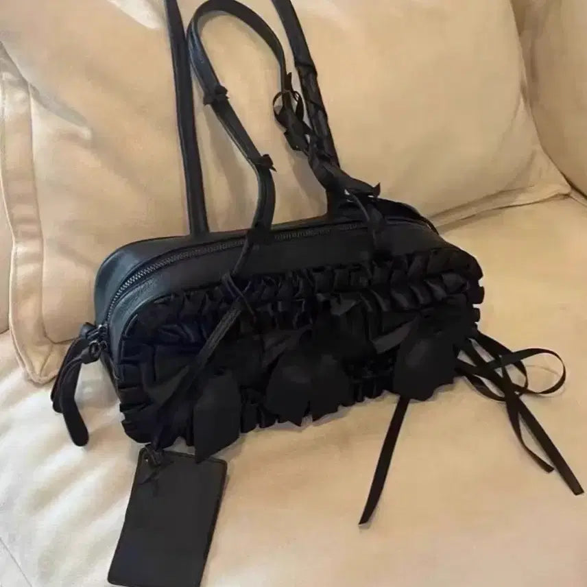 [BUNJANG] Gothic Lolita Lace Black Bag / 고딕 고스로리 지뢰계 패션 소품 서브컬쳐 레이스 블랙백