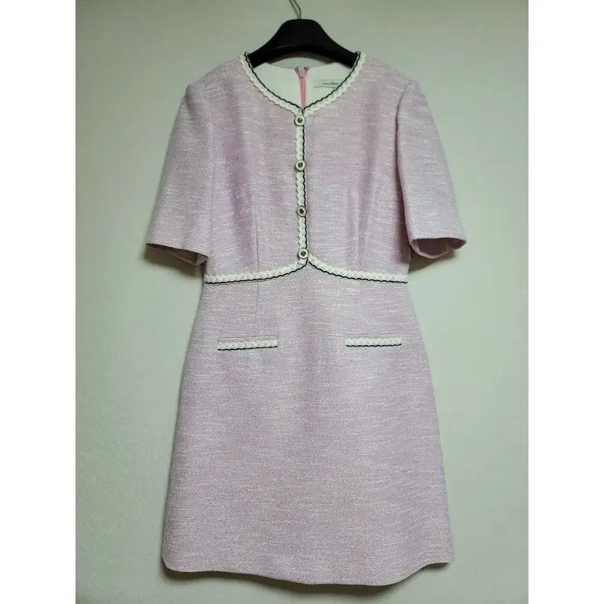 [BUNJANG] Roem Tweed Short Sleeve Dress / 로엠 반팔 트위드 원피스