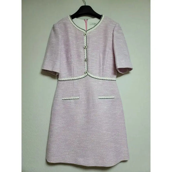 [BUNJANG] Roem Tweed Short Sleeve Dress / 로엠 반팔 트위드 원피스