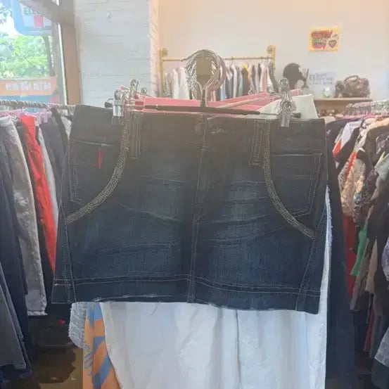 [BUNJANG] Levi's Denim Mini Skirt / 리바이스 청청 데님 스커트