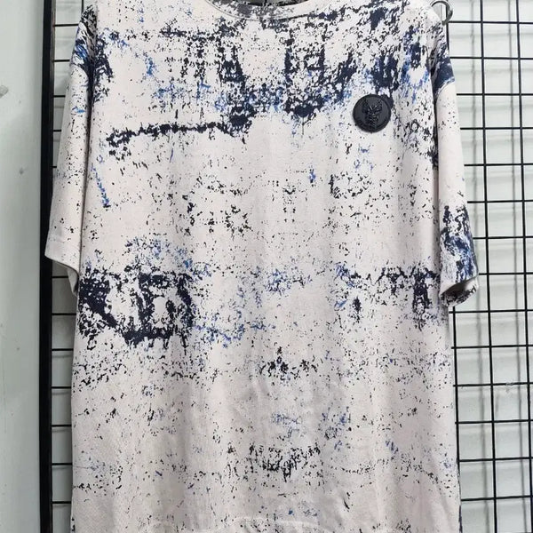 [BUNJANG] Life Work Splatter Pattern Short Sleeve T-Shirt / 95-100L 라이프워크 스플래터 반팔티.