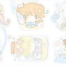 [BUNJANG] Cotton World Beach Friends Kiss Cut Sticker / 코튼월드 해변가 친구들 키스컷