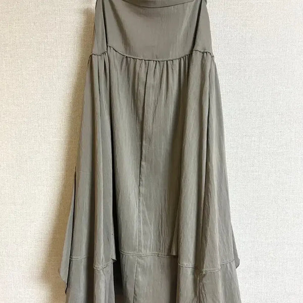 [BUNJANG] Japanese Vintage Silver Shimmer Long Skirt / Silver Long Skirt