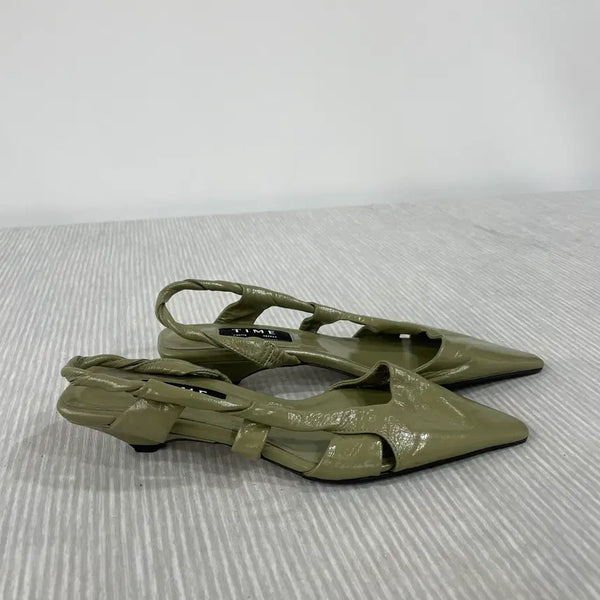 [BUNJANG] TIME Twist Strap Sandals Olive 240mm / 917) TIME 타임 트위스트 스트랩 올리브 샌들 240mm