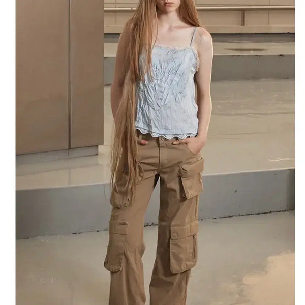 [BUNJANG] Open YY Cargo Pocket Pants / Open yy 오픈와이와이 카고 포켓 팬츠 바지 CARGO POCKET