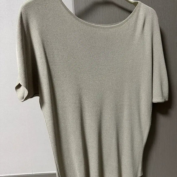 [BUNJANG] Women's Short Sleeve Knit Top / 여성 반팔 니트