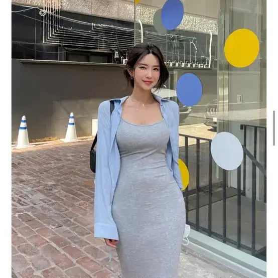 [BUNJANG] Lovesome One Daily Simple Sleeveless Long Dress / 러브썸원 데일리 심플 슬리브리스 롱 원피스