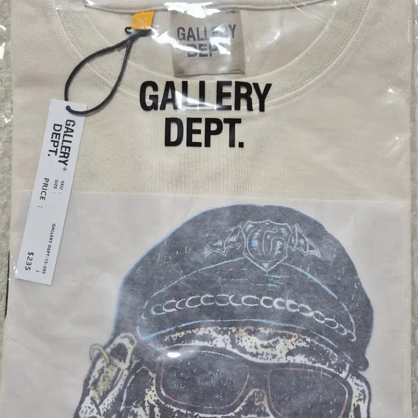 [BUNJANG] Gallery Dept. Printed Short Sleeve T-Shirt Beige / 갤러리 뎁트 프린트 반팔 티셔츠 베이지.정품 새상품
