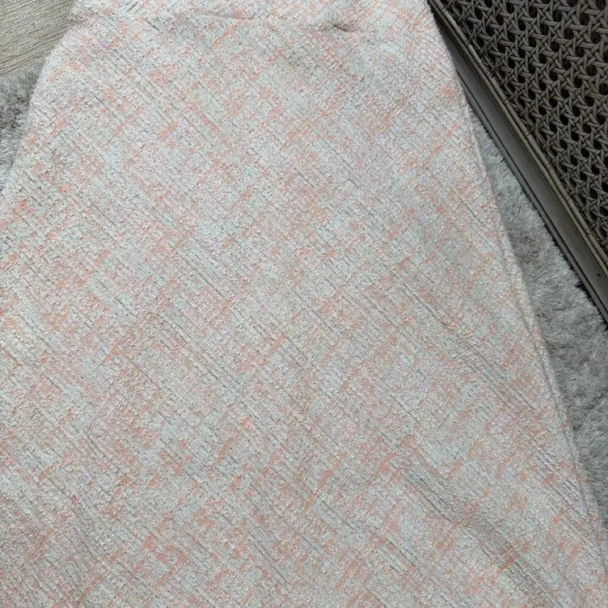 [BUNJANG] BY SSINY Silver Thread Tweed Long Skirt / [BY SSINY] 바이씨니 트위드 스커트 은사 스커트