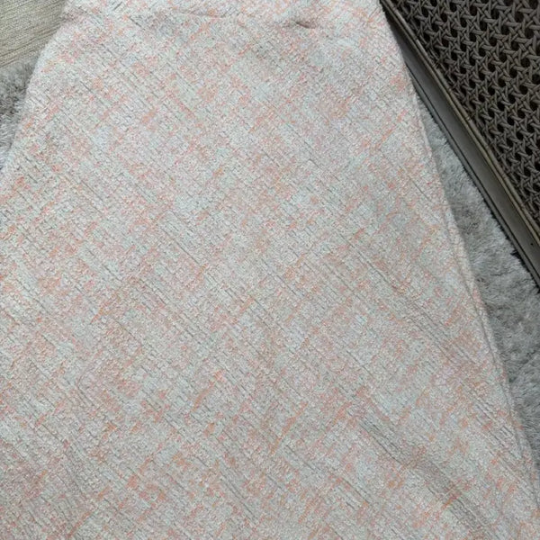 [BUNJANG] BY SSINY Silver Thread Tweed Long Skirt / [BY SSINY] 바이씨니 트위드 스커트 은사 스커트