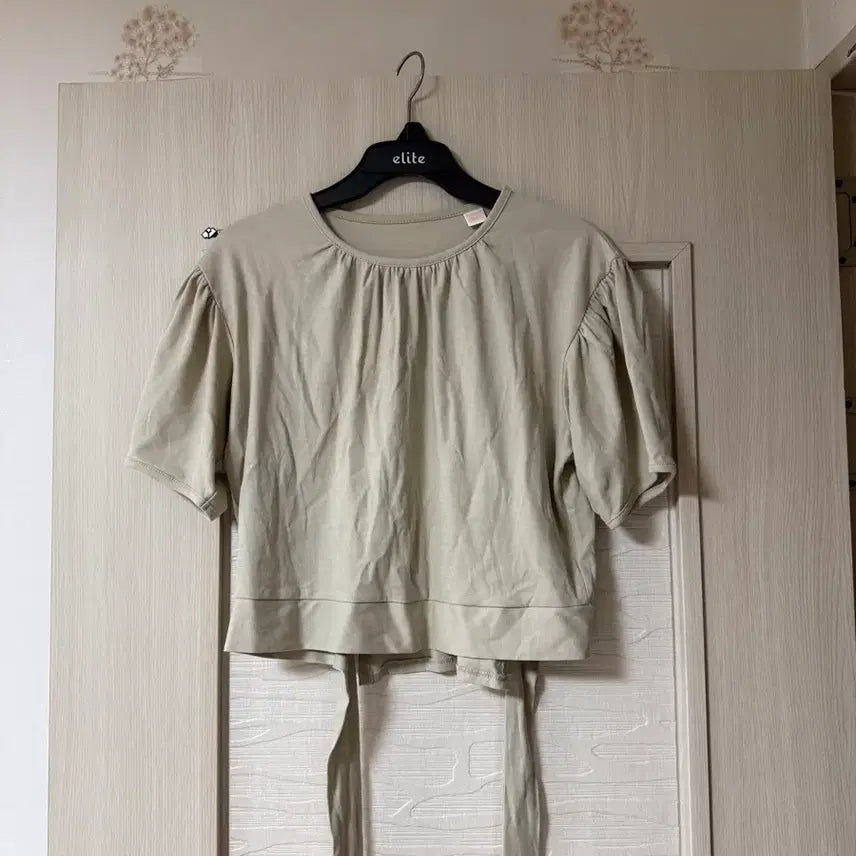[BUNJANG] Cropped Short Sleeve T-Shirt / 크롭 반팔티