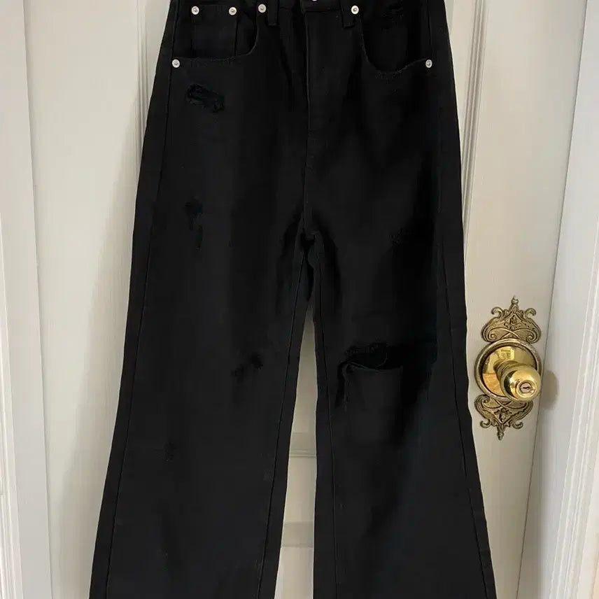 [BUNJANG] Matin Kim Black Wide Denim Pants / [새상품]마뗑킴 블랙 와이드 데님 팬츠