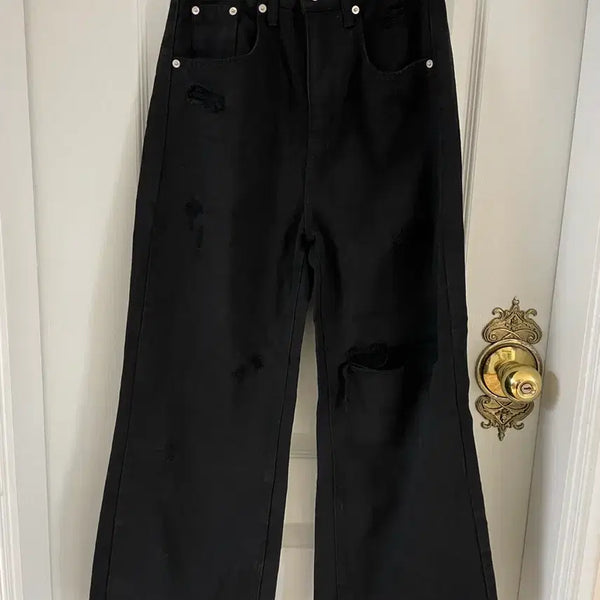 [BUNJANG] Matin Kim Black Wide Denim Pants / [새상품]마뗑킴 블랙 와이드 데님 팬츠
