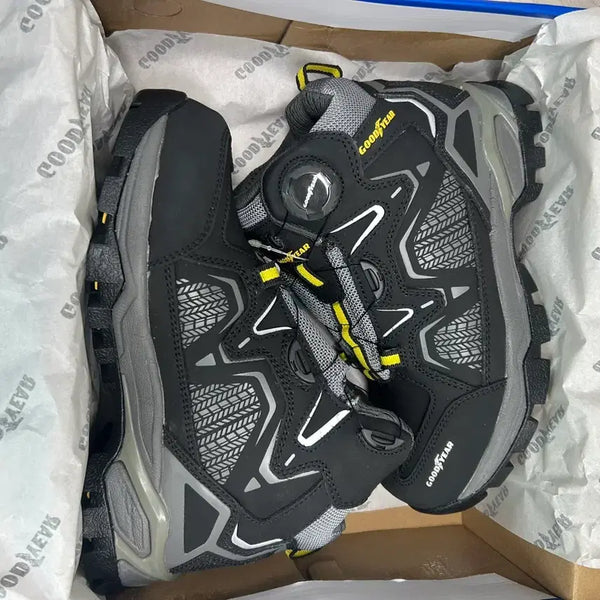 [BUNJANG] Goodyear Safety Boots 240mm Black/Grey / 굿이어 안전화 240mm