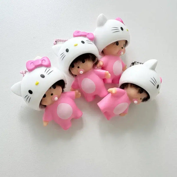 [BUNJANG] Monchhichi Helmet Charm / 새상품) 헬멧 몬치치키링