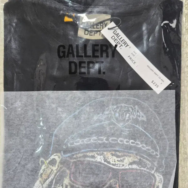 [BUNJANG] Gallery Dept Black Graphic T-Shirt / 갤러리 뎁트 반팔티 검정.정품 새상품