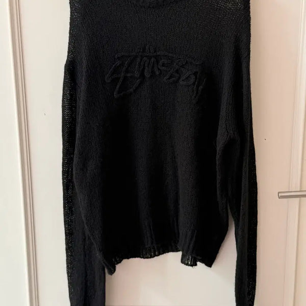 [BUNJANG] Stussy Loose Knit Logo Sweater / 스투시(Stussy) 루즈 니트 로고 스웨터