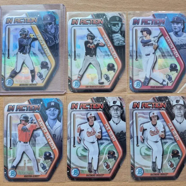 [BUNJANG] MLB 2025 Bowman Draft Diced Cut Cards (Set of 6) / MLB 2025 바우만 드래프트 제주스마데, 게빈킬렌 등 다이컷카드 6장