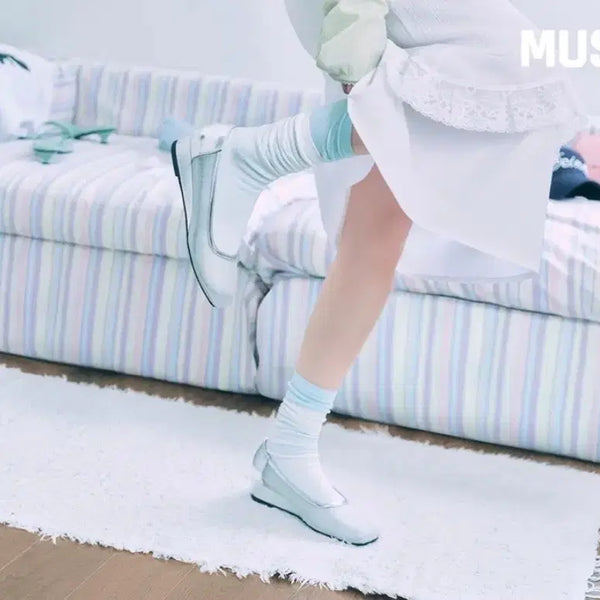 [BUNJANG] DEINET x YOON SOAP Mesh Wedge Heels Silver 240 / 다이닛X윤비누 메쉬 웨지힐 실버 240