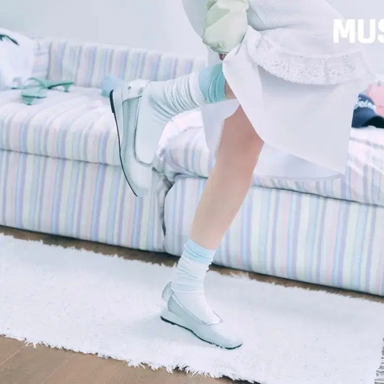 [BUNJANG] DEINET x YOON SOAP Mesh Wedge Heels Silver / 다이닛X윤비누 메쉬 웨지힐 실버 240