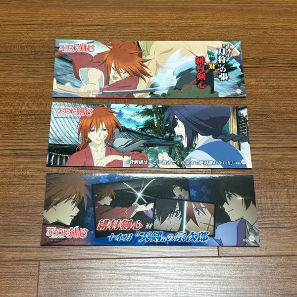 [BUNJANG] Rurouni Kenshin Kenshin Misao Sojiro Long Sticker Set / 바람의 검심 켄신 미사오 소지로 롱 스티커 고전 지류 굿즈 일괄
