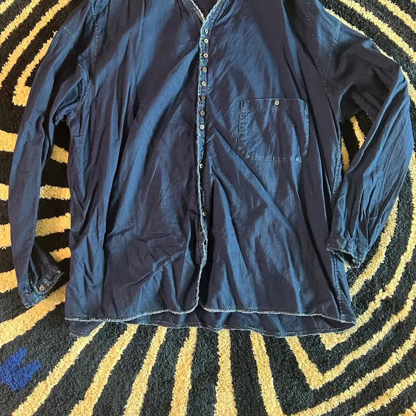 [BUNJANG] Capital IDG Gauze Shirt Indigo / 캐피탈 IDG 거즈 쇼카 셔츠 인디고(3)