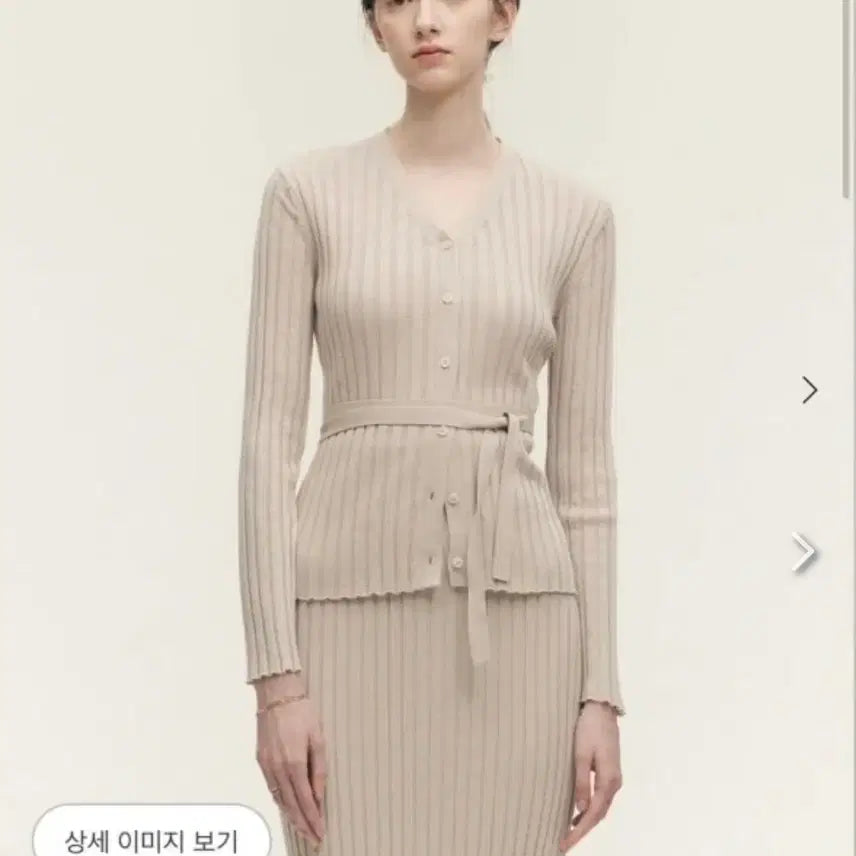 [BUNJANG] SIE Ribbed Dress Cardigan Set / SIE 시에 골지 원피스 가디건 세트 F