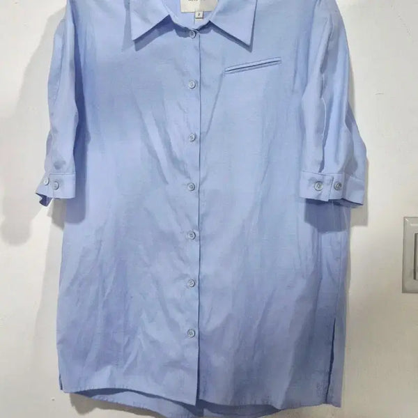 [BUNJANG] AND YOU Sky Blue Short Sleeve Shirt / AND YOU  앤유 셔츠 스카이 블루