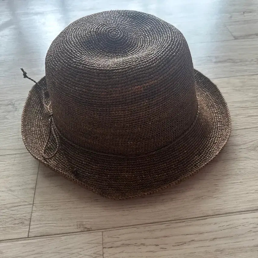 [BUNJANG] DAKS Raffia Bucket Hat Brown / 닥스 DAKS 라피아 햇 갈색 벙거지 모자