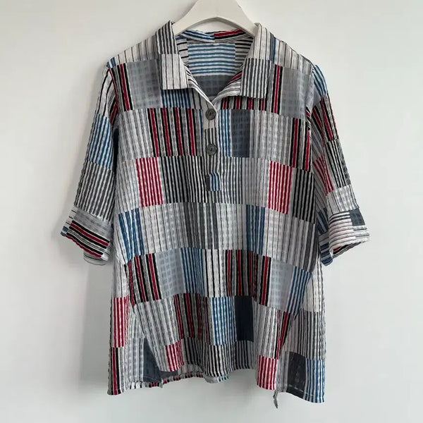 [BUNJANG] Club Jellamose Pattern Summer Short Sleeve Shirt / club jellamose 패턴 여름 반팔 셔츠