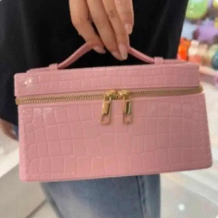 [BUNJANG] Mini Jelly Bag Crocodile Pattern Crossbody Bag / 젤리백 미니