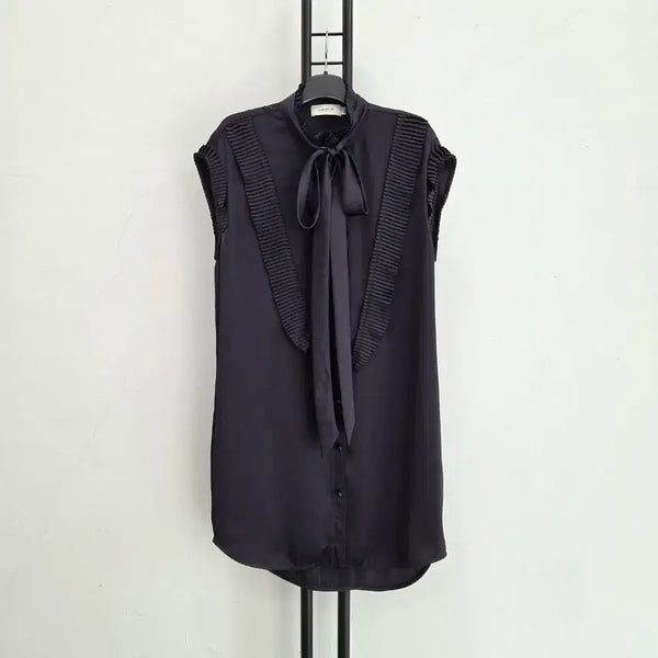 [BUNJANG] Coach Black Sleeveless Ribbon Detail Dress / 정품 코치 COACH 원피스 블랙