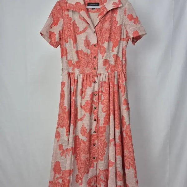 [BUNJANG] Jones New York Floral Pattern Shirt Dress / JONES NEW YORK 플로럴 패턴 셔츠 원피스