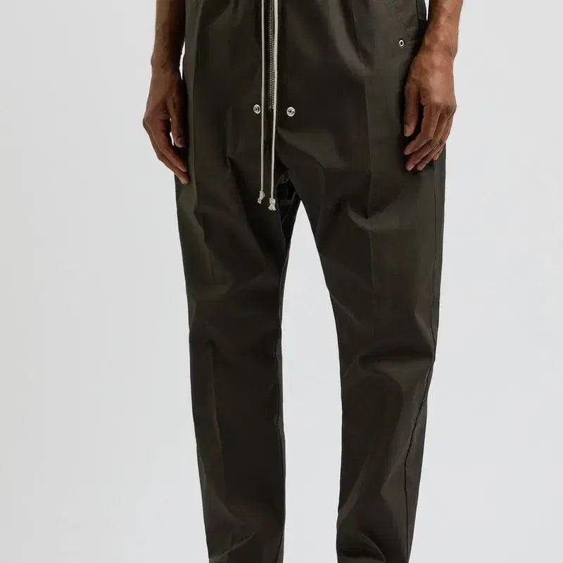 [BUNJANG] Rick Owens Bella Zipper Drawstring Pants Dark Dust / 릭 오웬스 벨라 지퍼 드로우스트링 팬츠 48