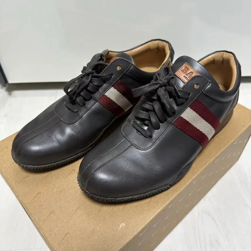 [BUNJANG] Bally Leather Sneakers / [265-270] BALLY 발리 레더 스니커즈