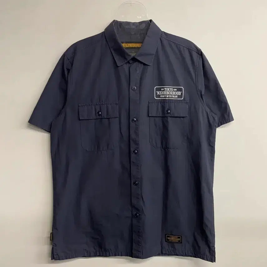 [BUNJANG] Neighborhood Work Shirt Short Sleeve L / 네이버후드 워크셔츠 반팔 L